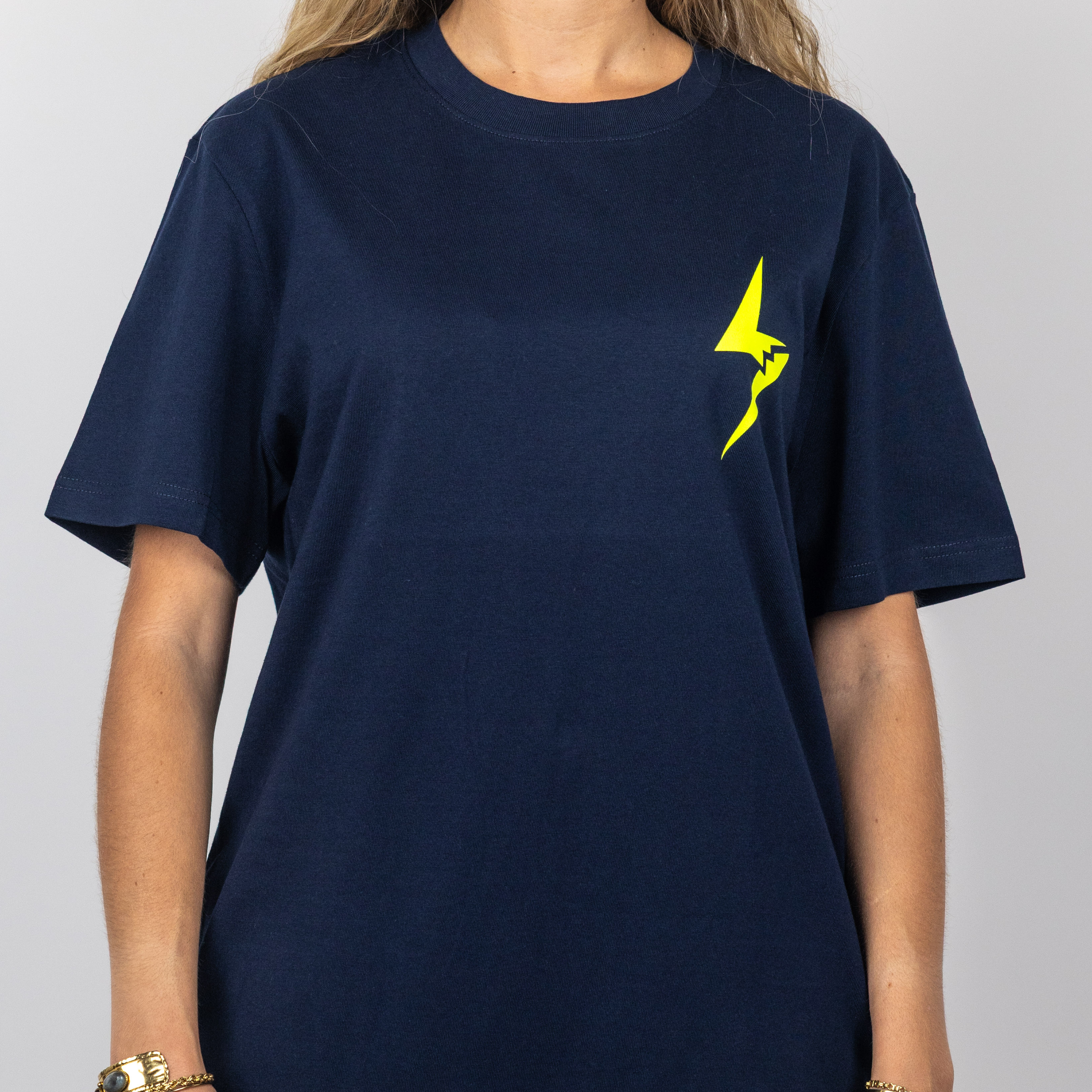 Camiseta "Empowered Teen" Blue Navy Yellow Fluor
