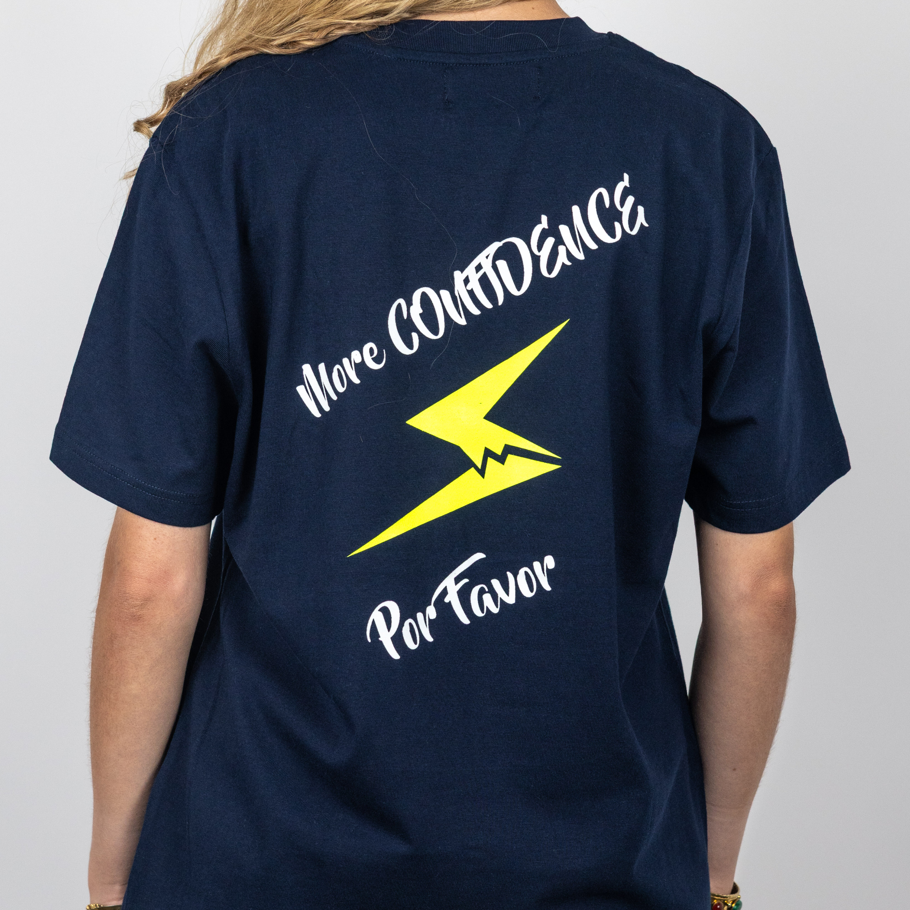 Camiseta "Empowered Teen" Blue Navy Yellow Fluor